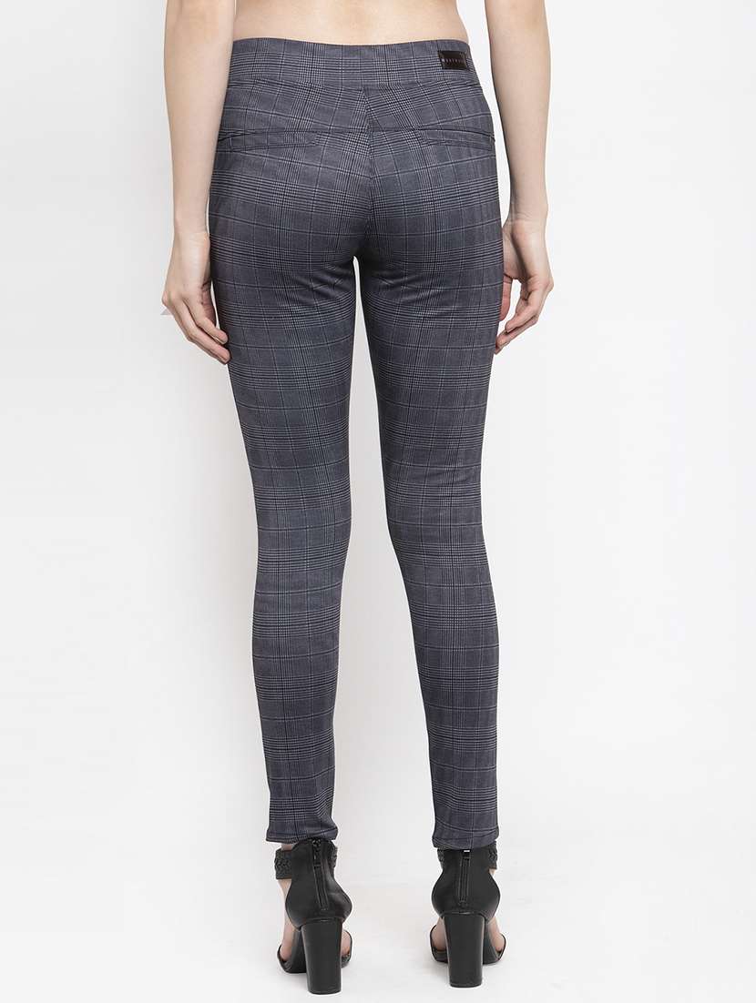 high rise checkered jegging - 16945591 - Standard Image - 2