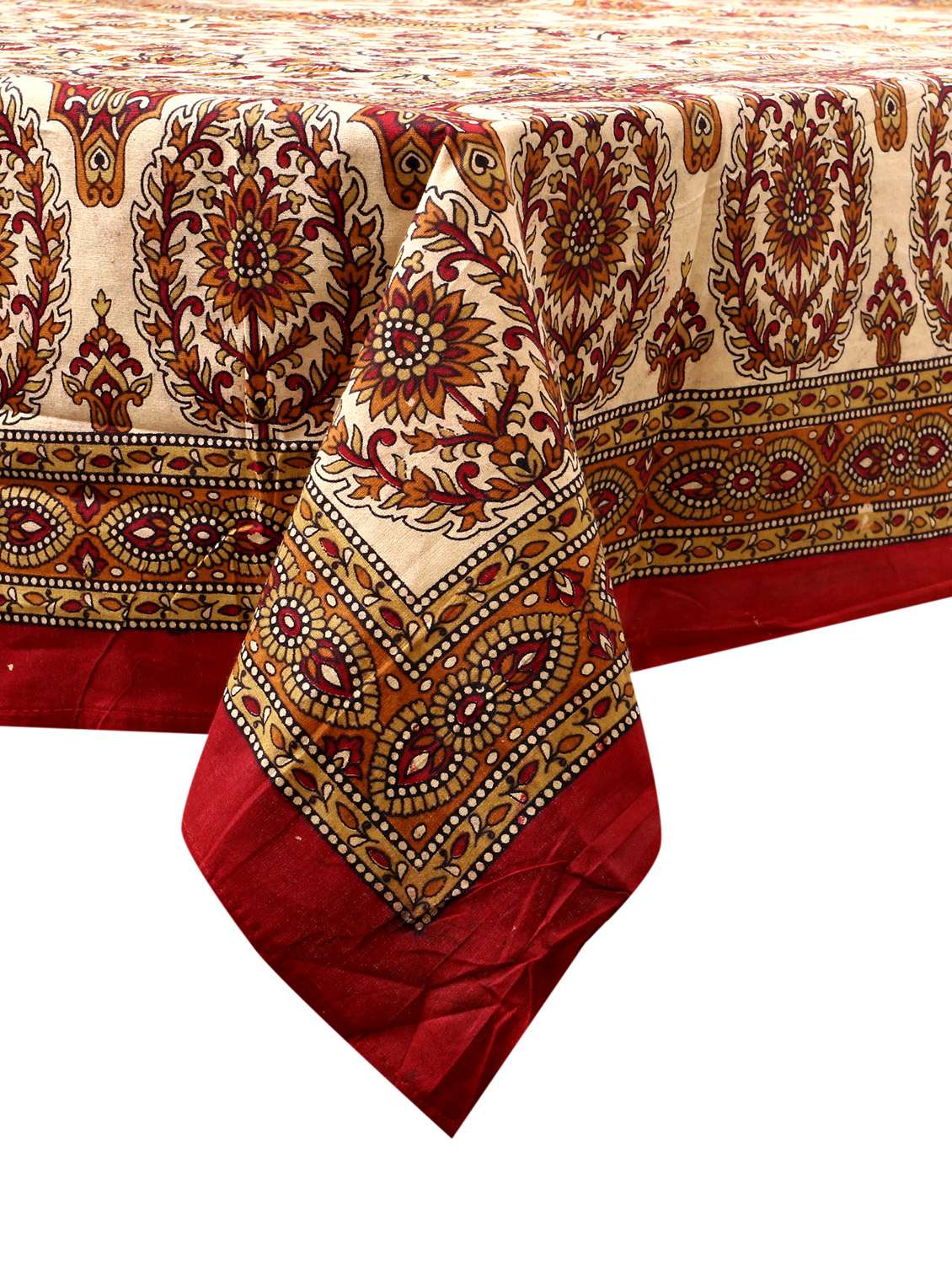 cotton jaipuri print 6 to 8 seater table cloth cover - 16947957 - Standard Image - 2