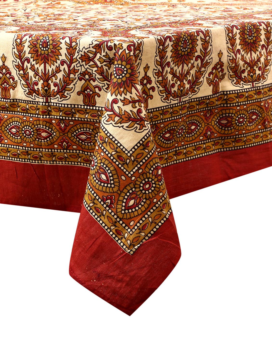 cotton jaipuri print 6 to 8 seater table cloth cover - 16947960 - Standard Image - 2