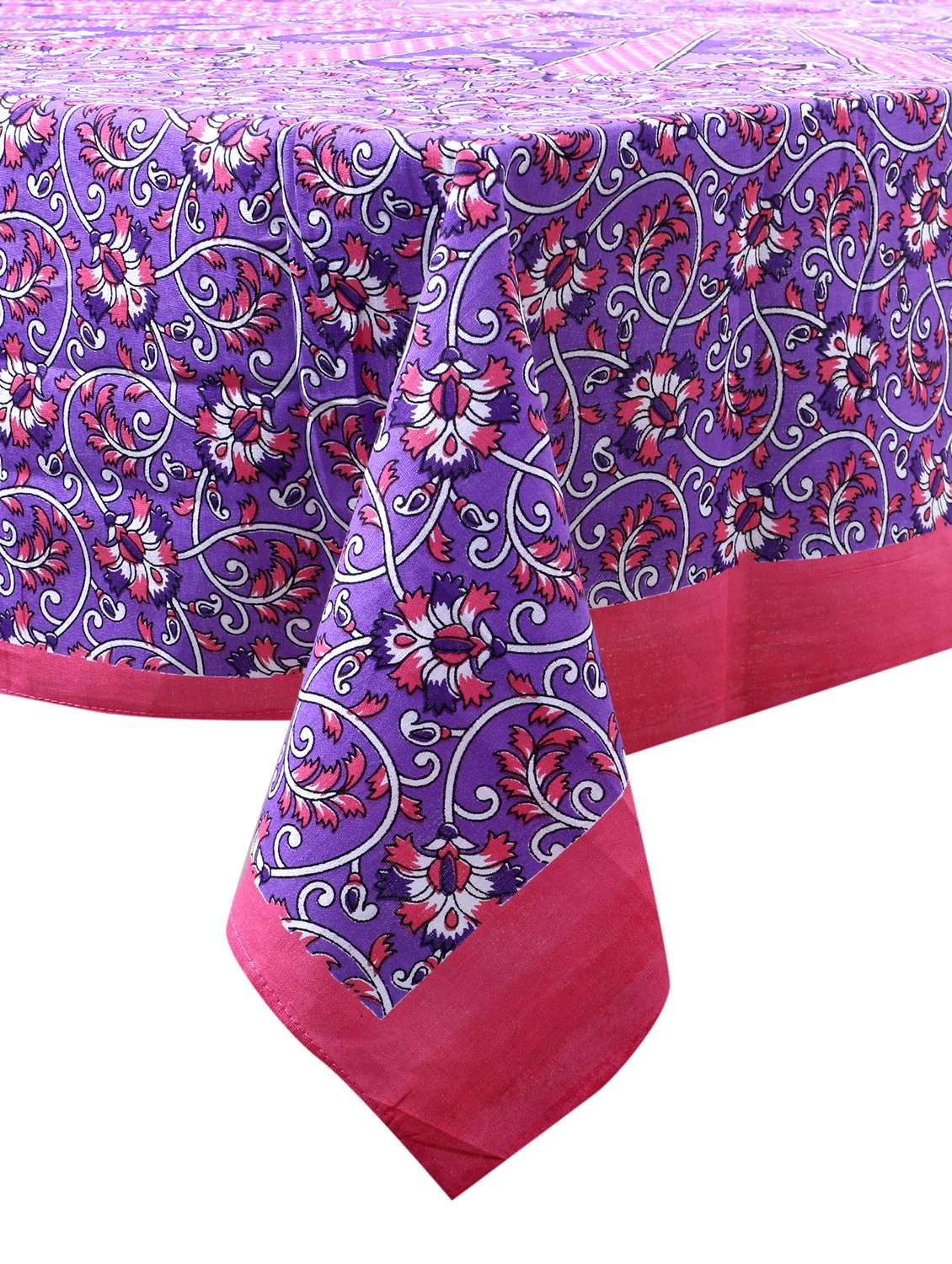  cotton jaipuri print 6 to 8 seater table cloth cover - 16947973 -  Standard Image - 2