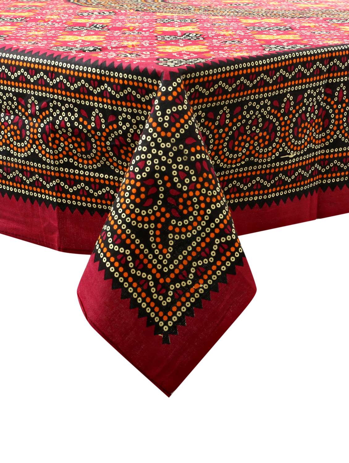 cotton jaipuri print 6 to 8 seater table cloth cover - 16947996 - Standard Image - 2