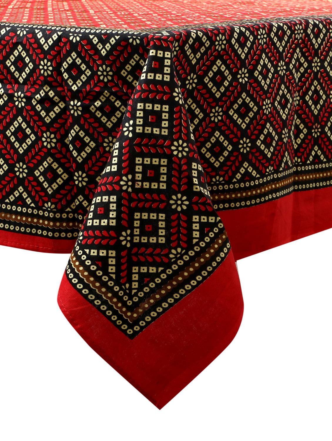 cotton jaipuri print 6 to 8 seater table cloth cover - 16948007 - Standard Image - 2