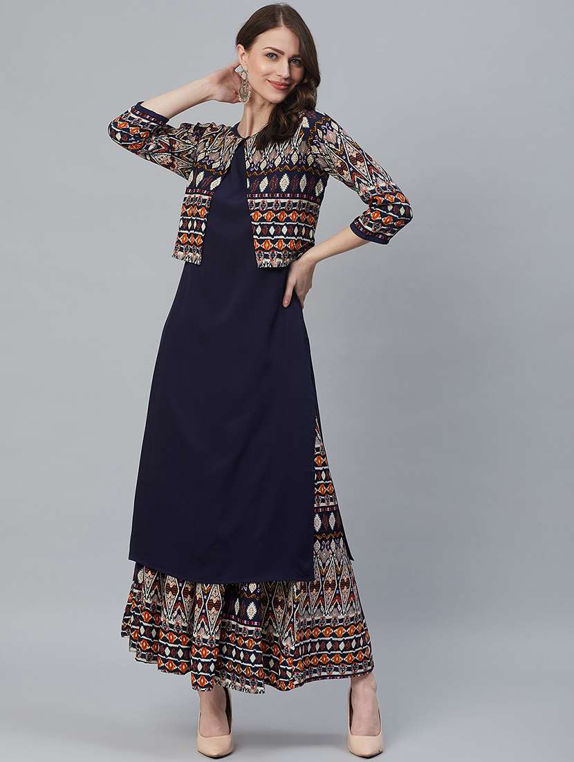 printed kurta palazzo set