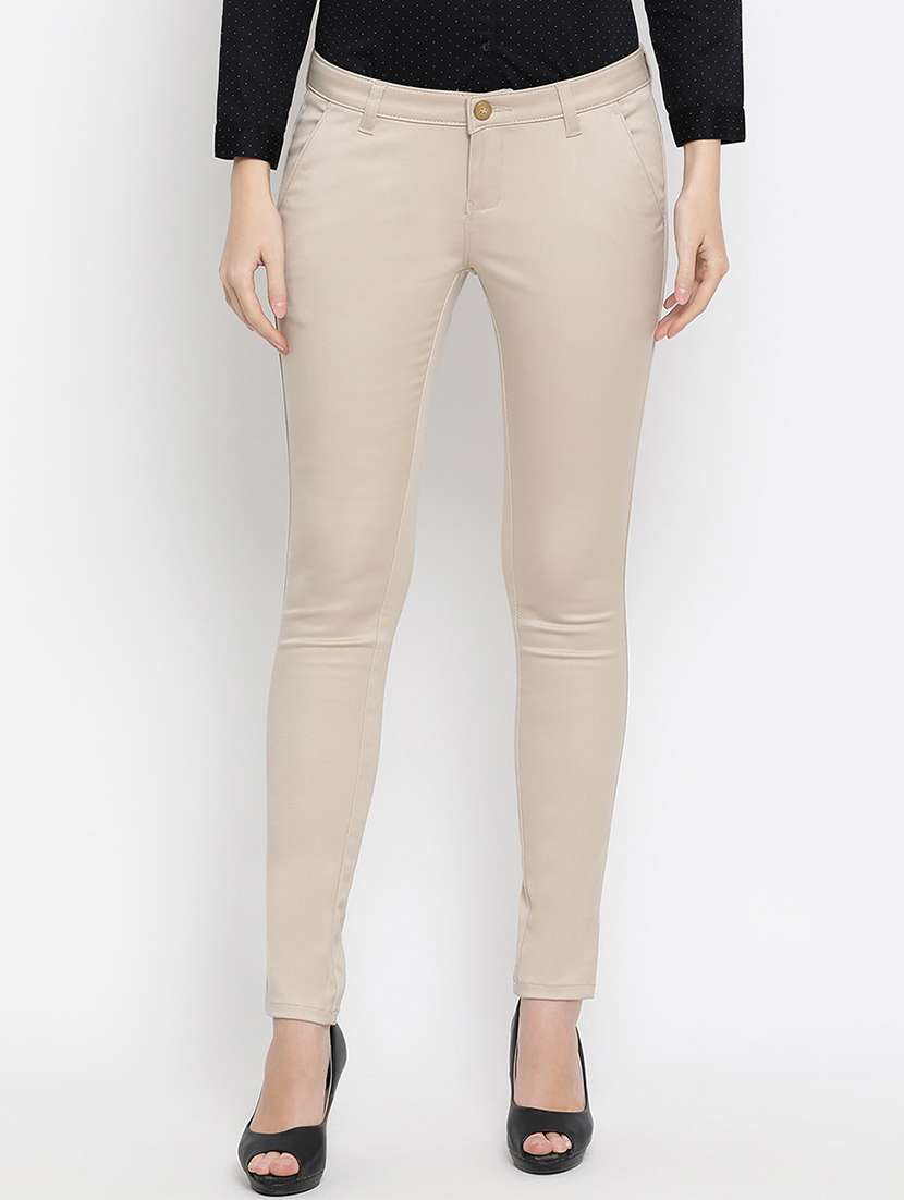 mid rise chinos trousers 