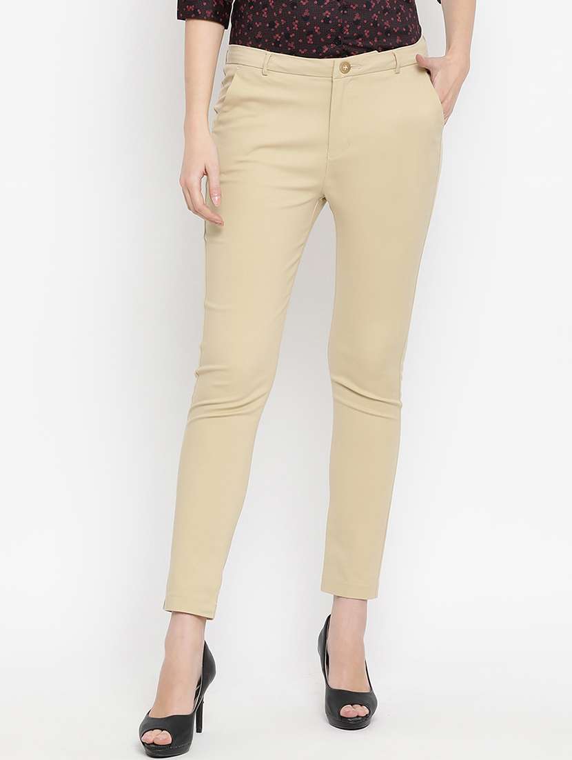 mid rise chinos trousers 