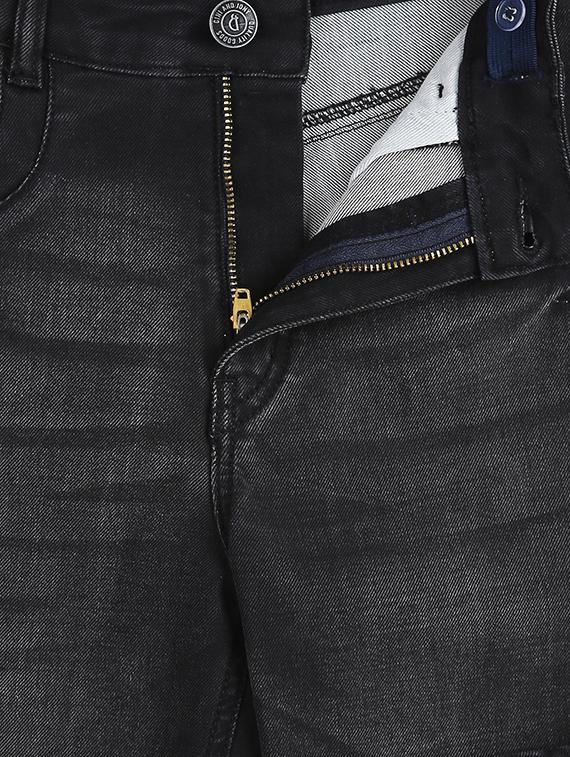 black denim distressed jean - 16949893 - Standard Image - 2