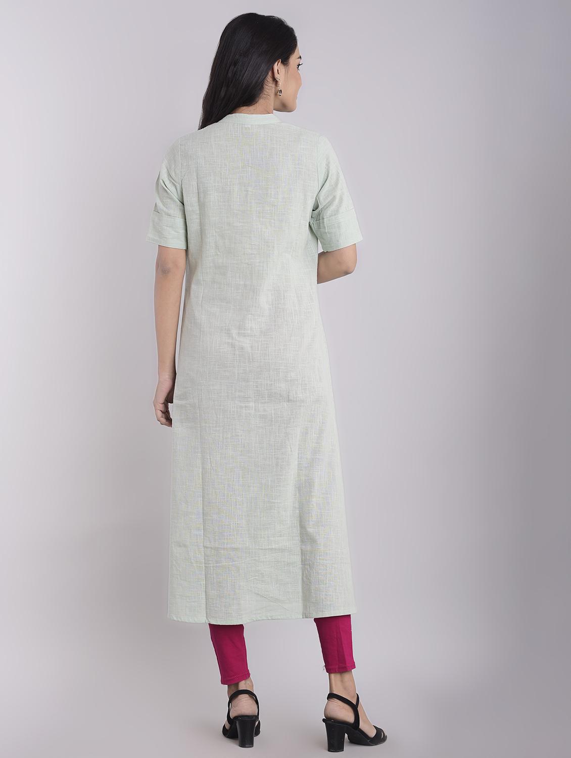 women's straight kurta - 16952151 - Standard Image - 2