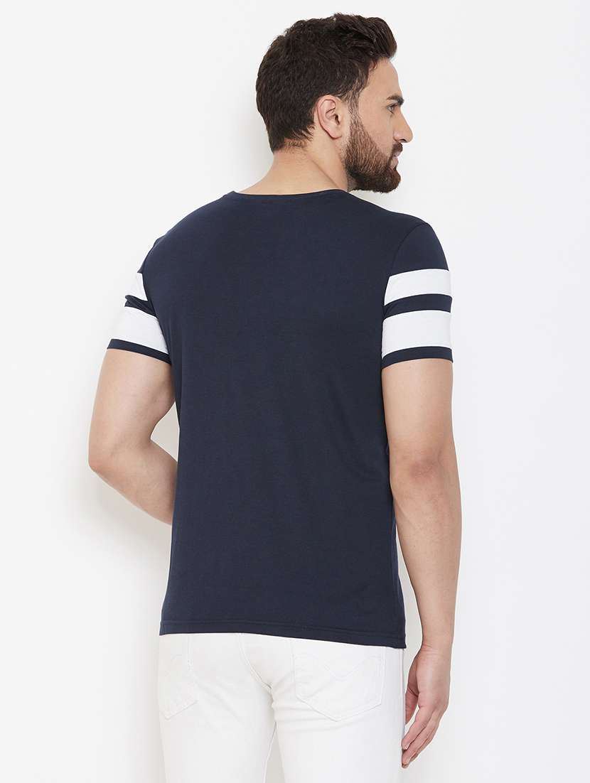 navy blue cut & sew t-shirt - 16952406 -  Standard Image - 2