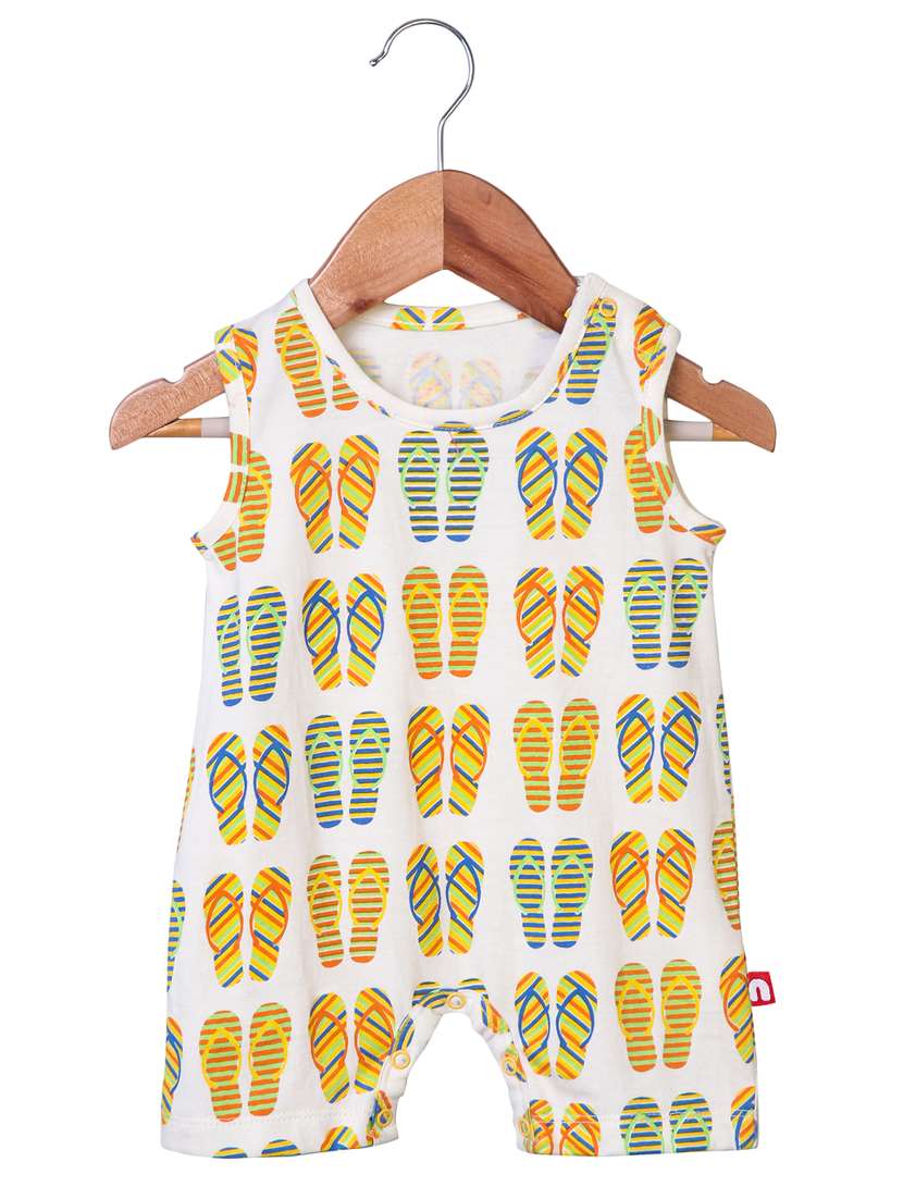 kids printed cotton onesies