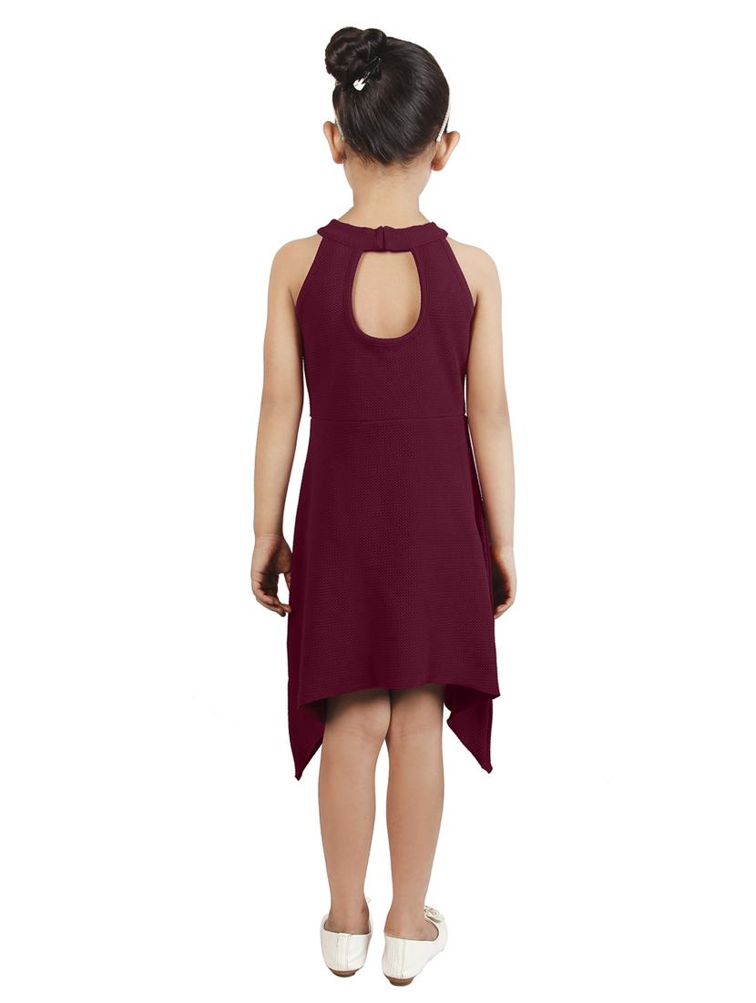 girls key hole neck sleeveless frock - 16954620 - Standard Image - 2