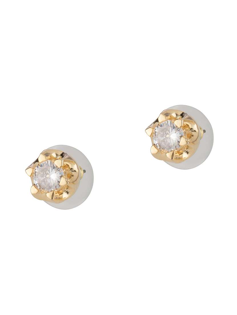 gold brass studs earring