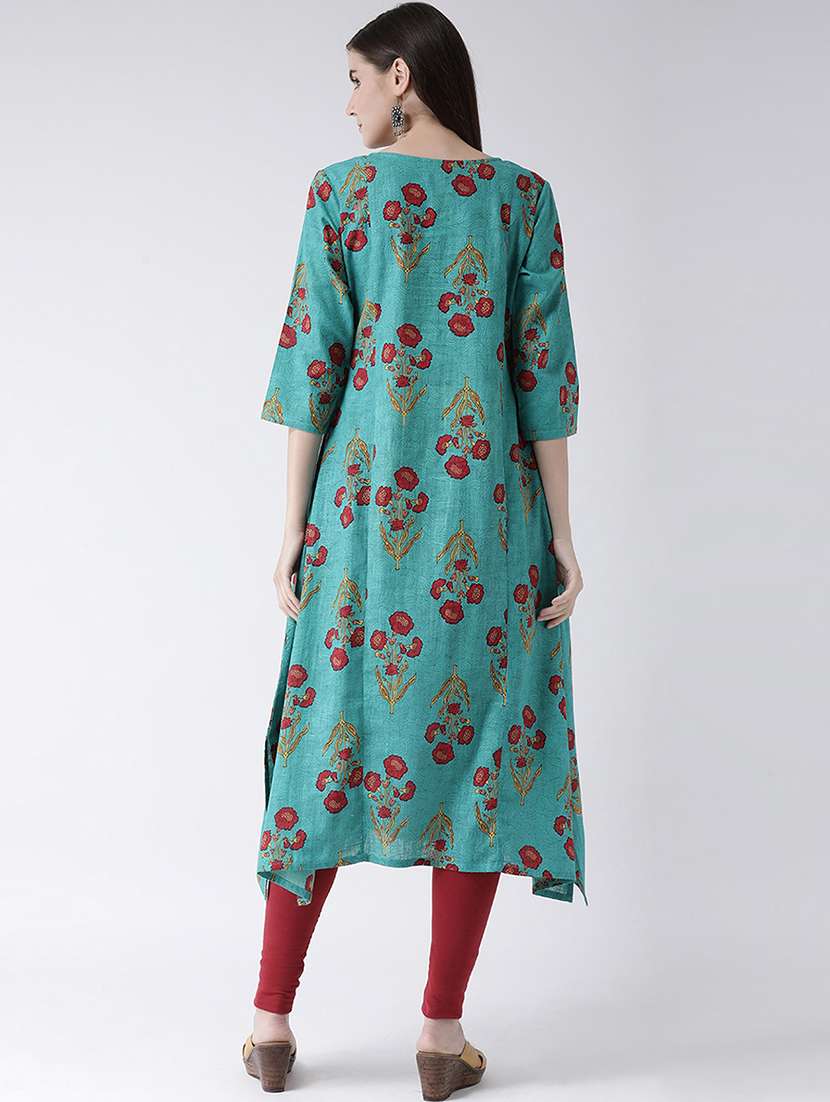 women's asymmetric kurta - 16955479 - Standard Image - 2