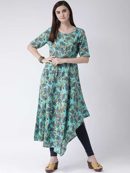 women's asymmetric kurta - 16955483 - Standard Image - 0