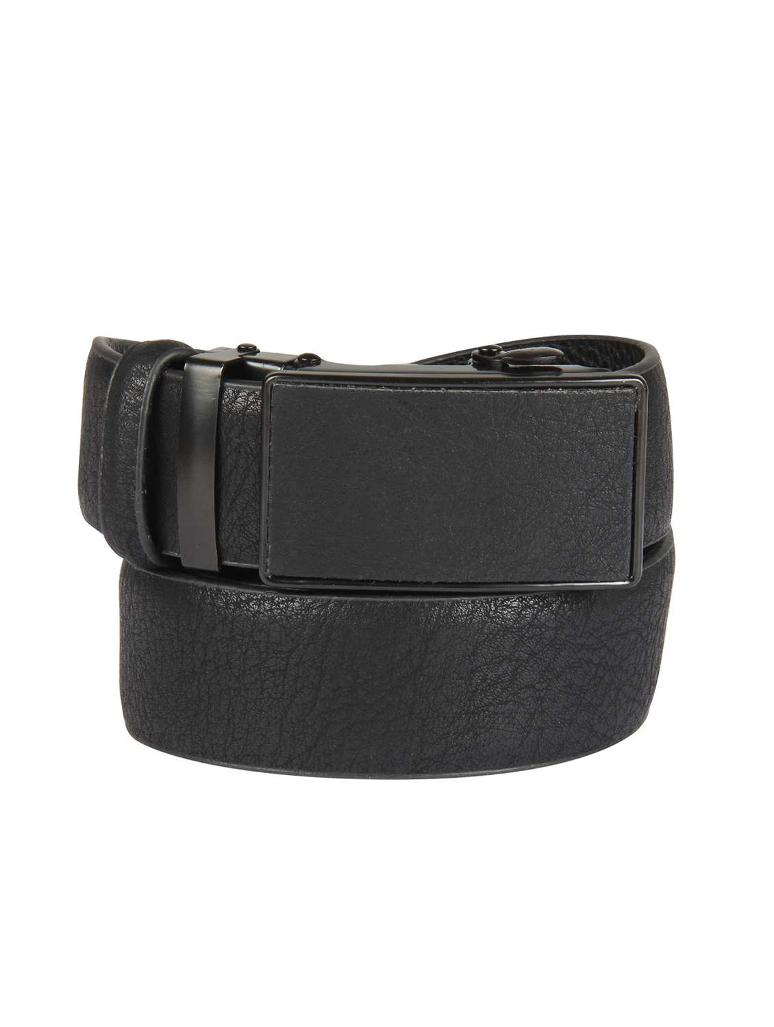 black leatherette belt