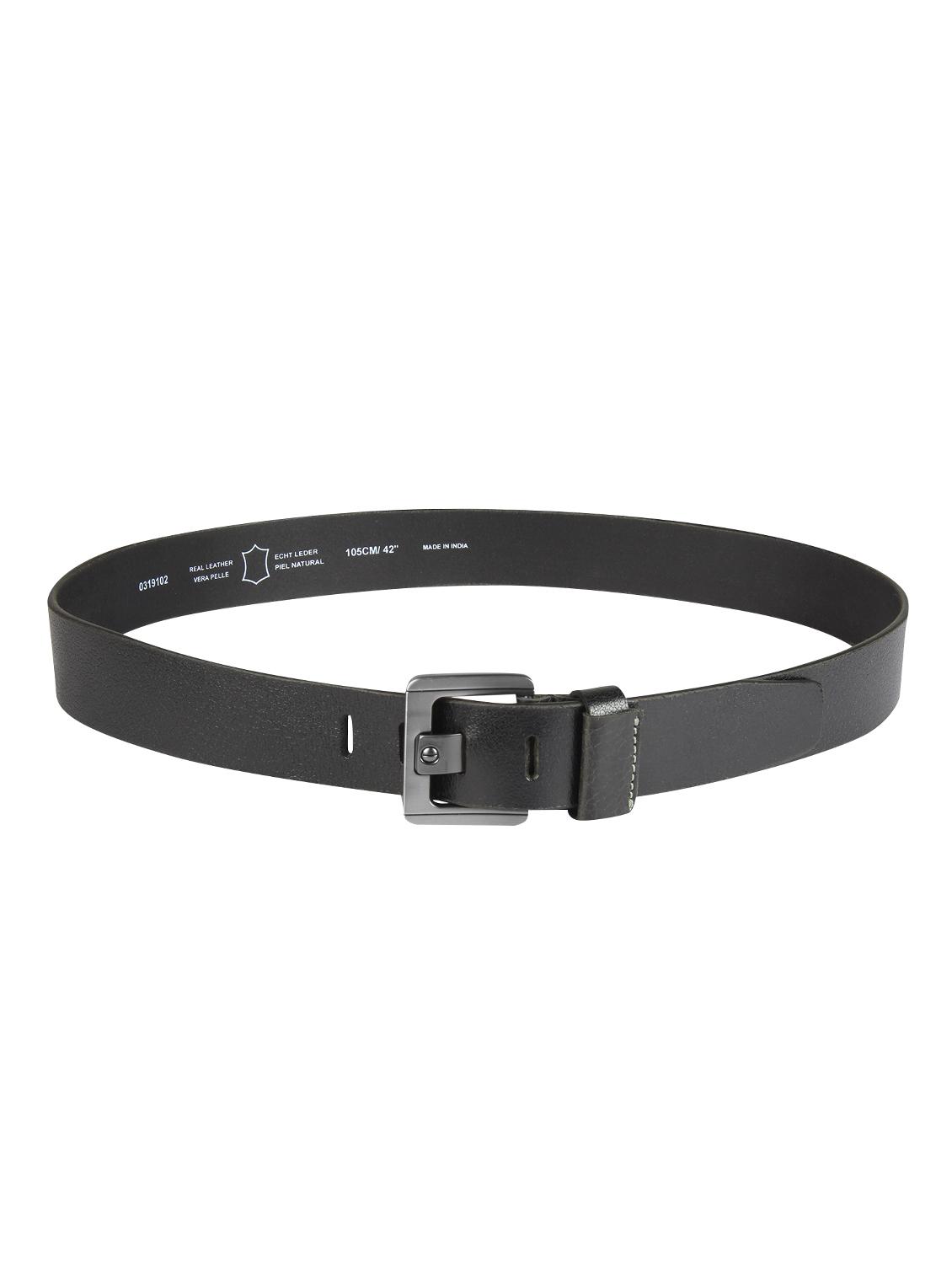 black leather belt - 16957106 - Standard Image - 2