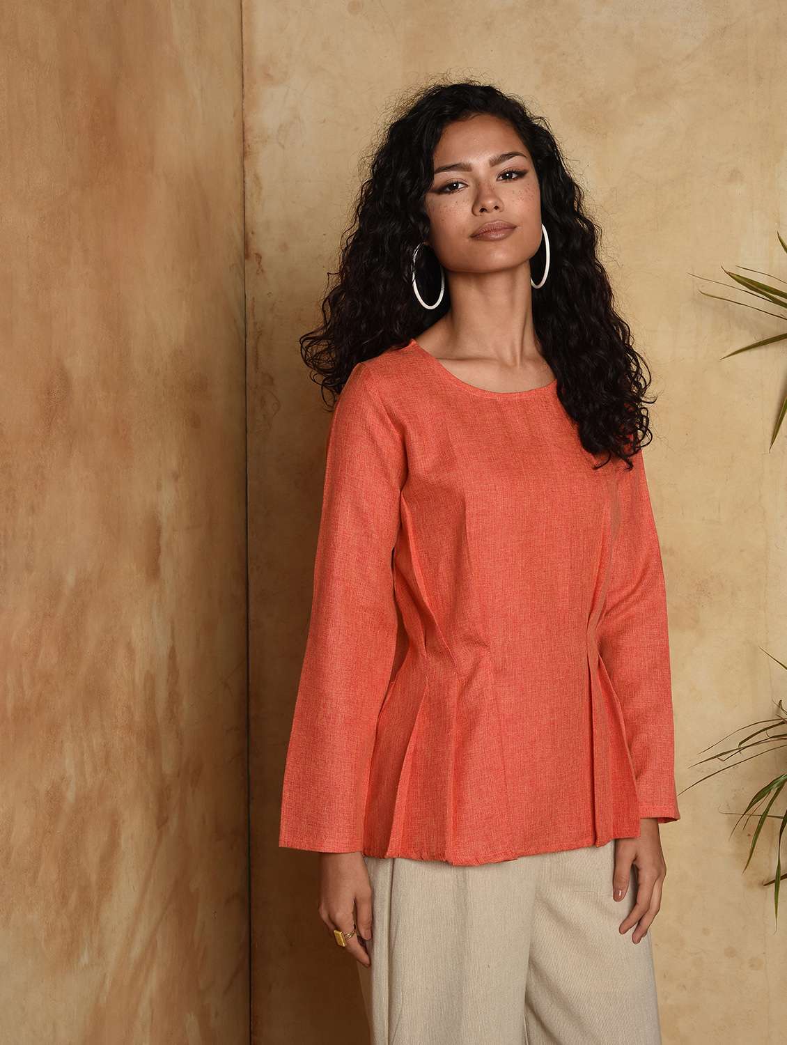 solid a-line kurti - 16957311 -  Standard Image - 2