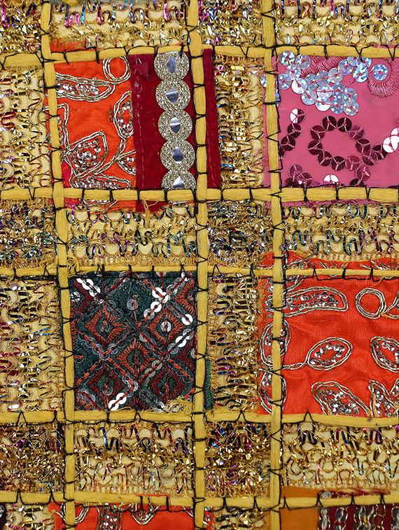 patchwork embroidery cushion cover (set of 5) - 16957894 - Standard Image - 2