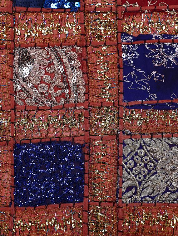 patchwork embroidery cushion cover (set of 5) - 16957895 - Standard Image - 2