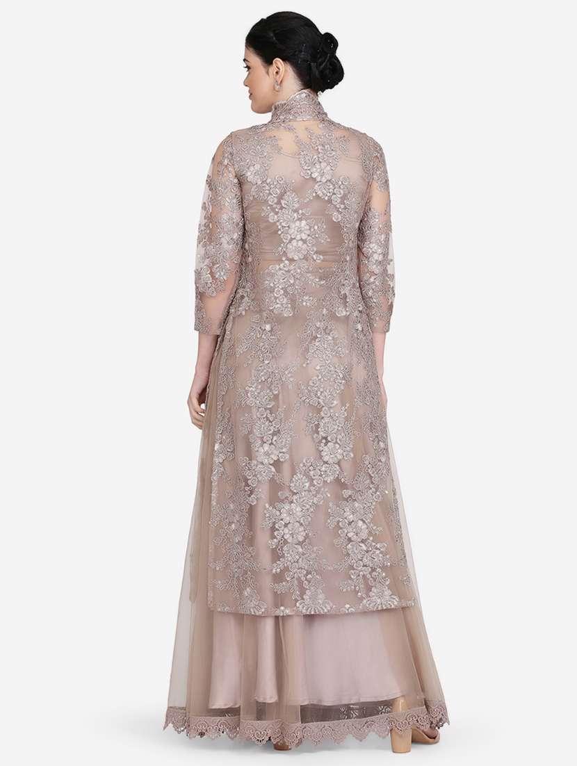 Buy online Embroidered Net Jacket from shrugs Jackets for Women