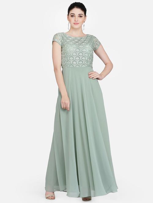 women's fit & flare maxi dress - 16958263 - Standard Image - 0