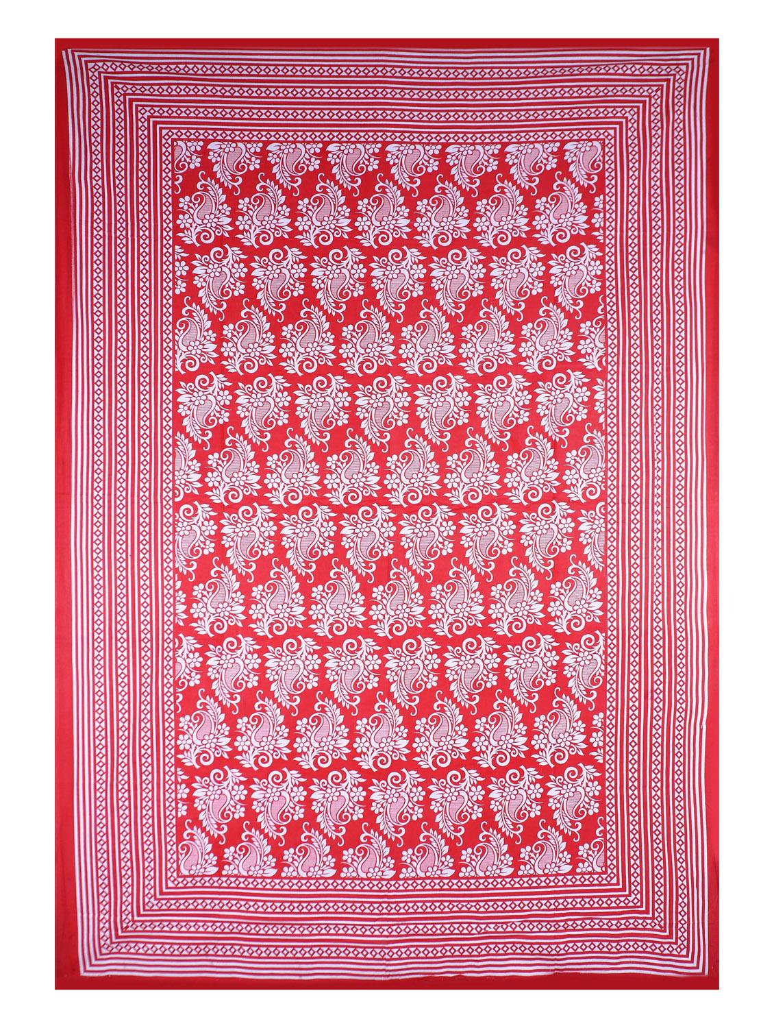 cotton single bedsheet with 1 pillow cover - 16958402 - Standard Image - 2