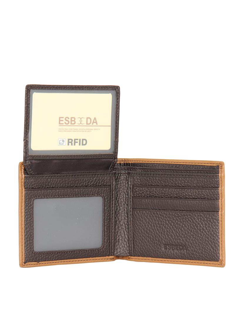 coffee brown leatherette wallet - 16958550 - Standard Image - 2