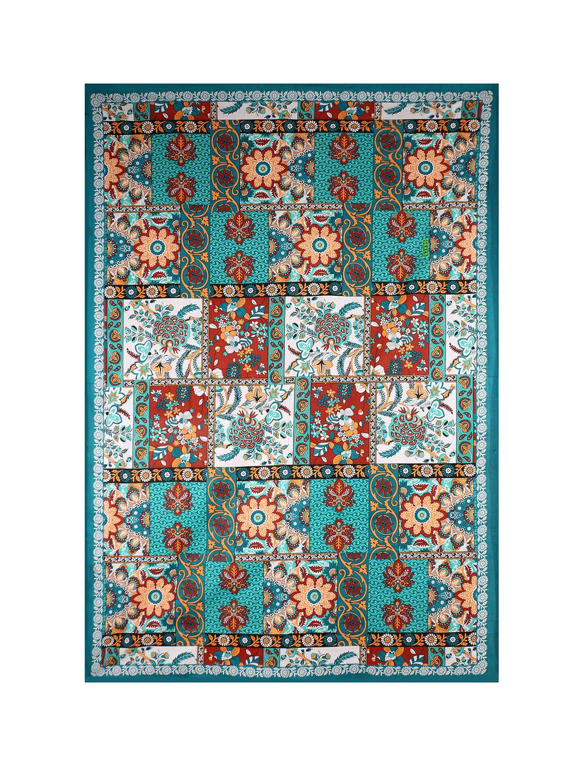 cotton jaipuri print 6 to 8 seater table cloth cover - 16960306 - Standard Image - 2