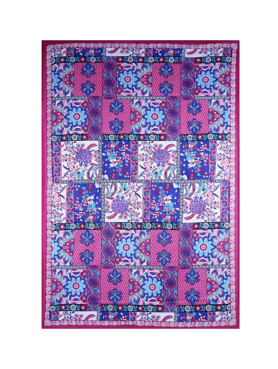 cotton jaipuri print 6 to 8 seater table cloth cover  - 16960308 -  Standard Image - 2