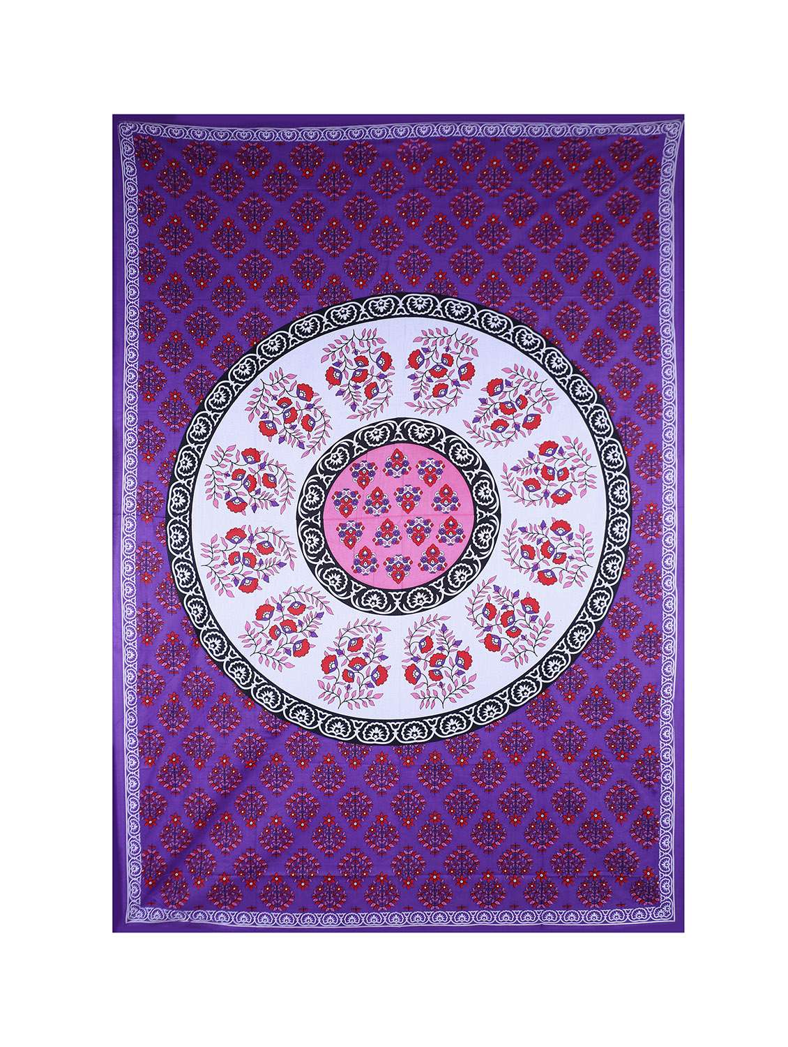 cotton jaipuri print 6 to 8 seater table cloth cover - 16960316 - Standard Image - 2