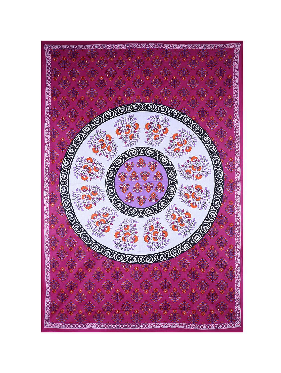 cotton jaipuri print 6 to 8 seater table cloth cover - 16960317 - Standard Image - 2