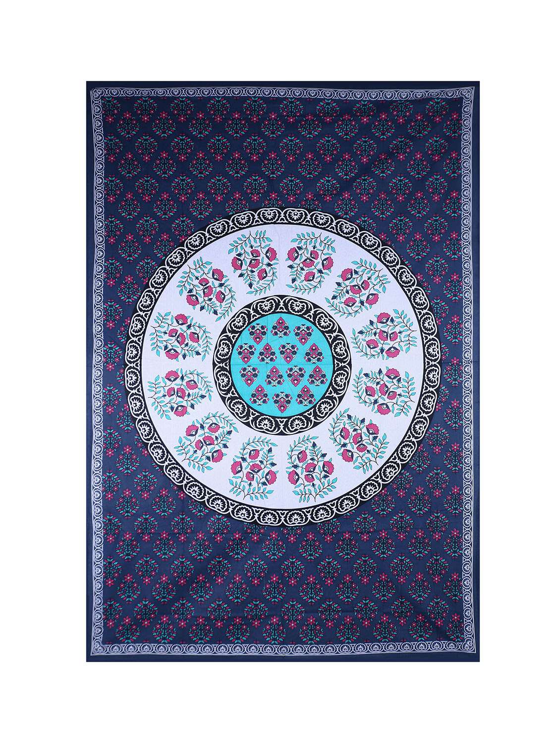 cotton jaipuri print 6 to 8 seater table cloth cover  - 16960320 -  Standard Image - 2