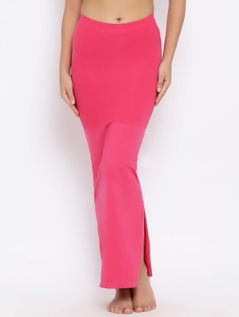 pink nylon saree shaper shapewear