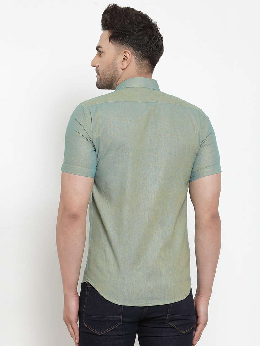 mens solid casual shirt - 16963287 -  Standard Image - 2