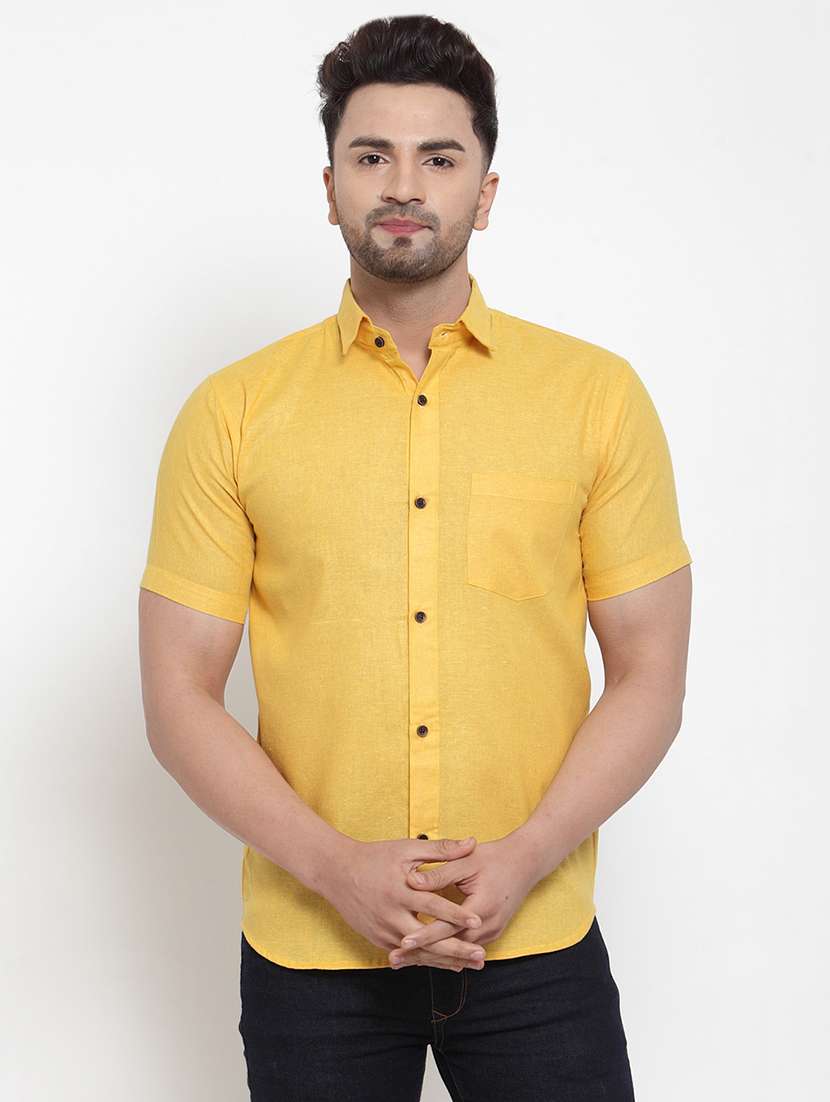 mens solid casual shirt