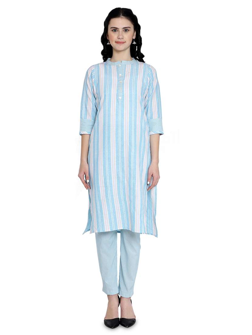 striped kurta pant set