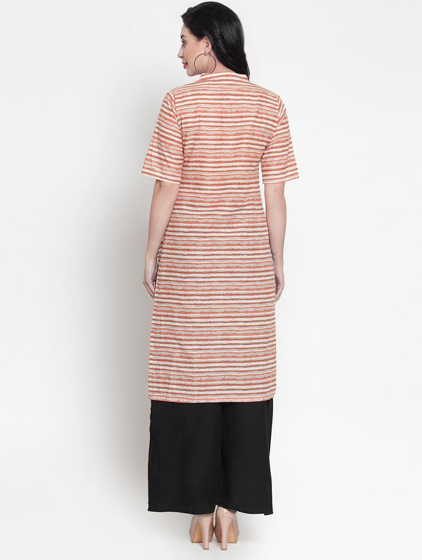 striped kurta palazzo set - 16963547 - Standard Image - 2