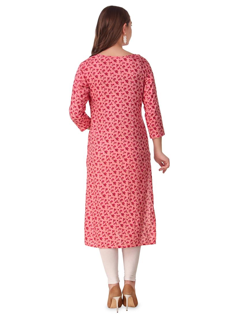 floral straight kurta - 16969099 - Standard Image - 2