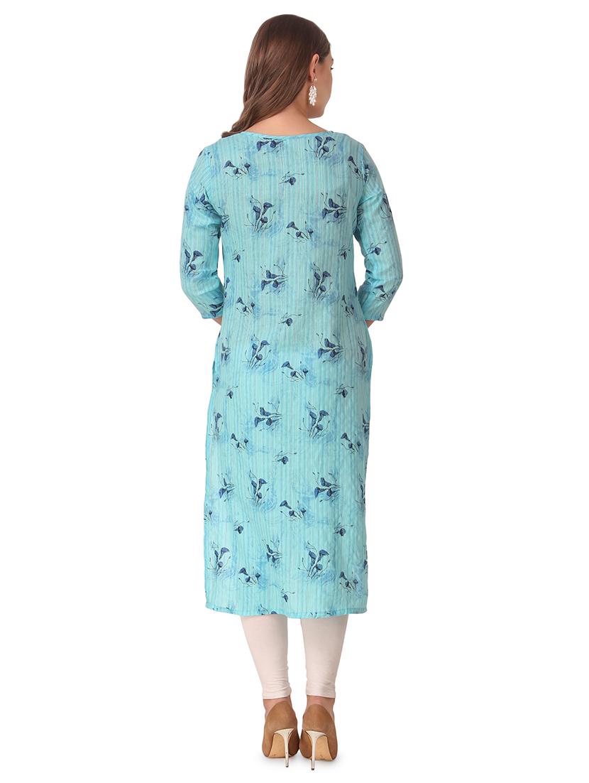 floral straight kurta - 16969100 - Standard Image - 2