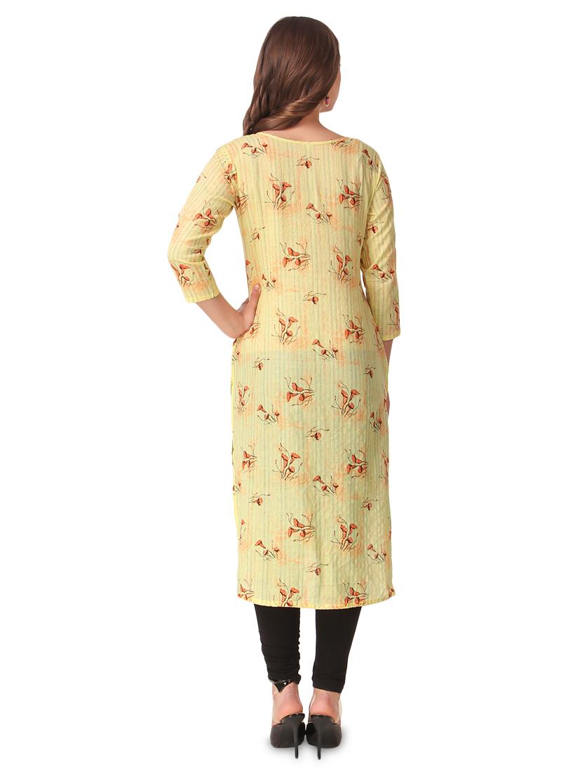 floral straight kurta - 16969101 - Standard Image - 2