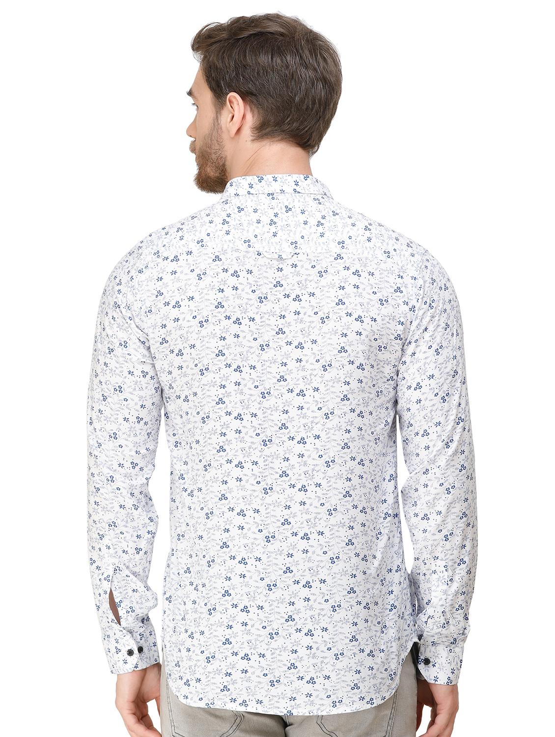 blue printed casual shirt - 16970019 - Standard Image - 2