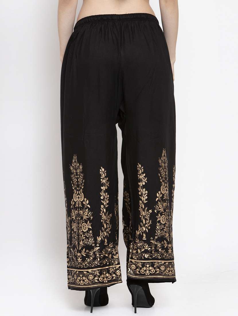 printed hem flared palazzo  - 16971297 -  Standard Image - 2