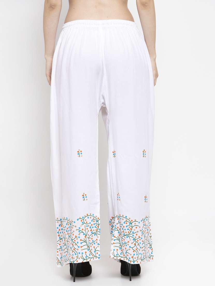 printed hem straight palazzo  - 16971305 -  Standard Image - 2