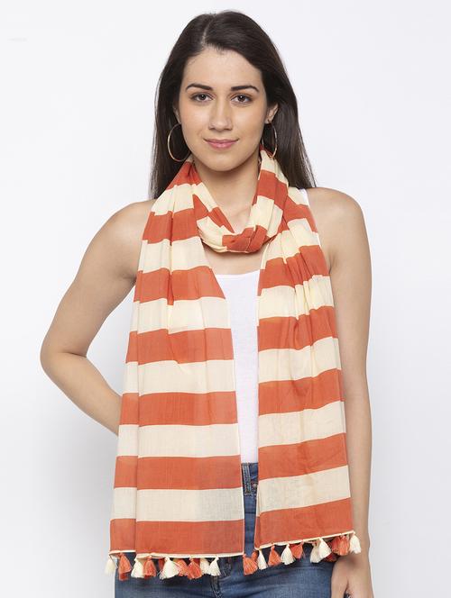 brown cotton stole - 16971590 -  Standard Image - 0