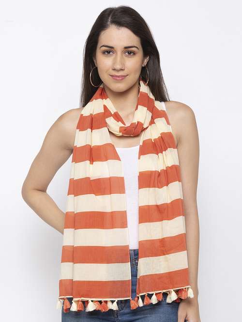 Brown Cotton Stole