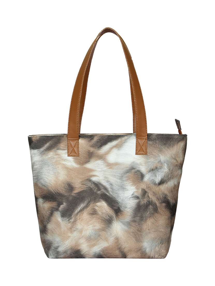 multi colored leatherette (pu) handbag