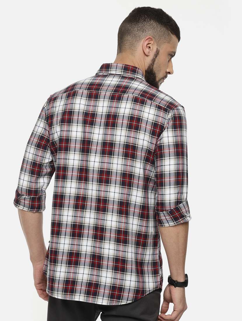 Multi Colored Checkered Casual Shirt