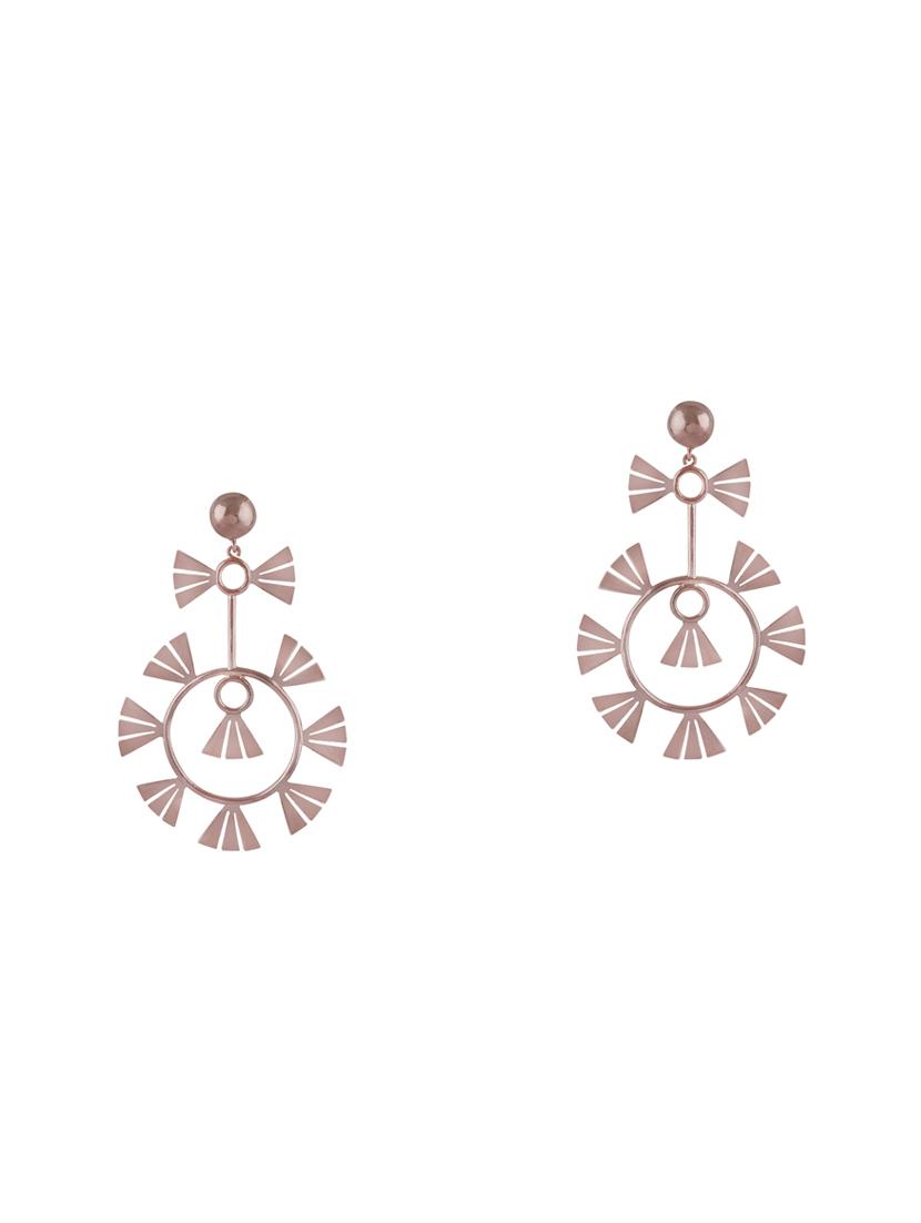 gold brass chandellier earring - 16973365 -  Zoom Image - 0