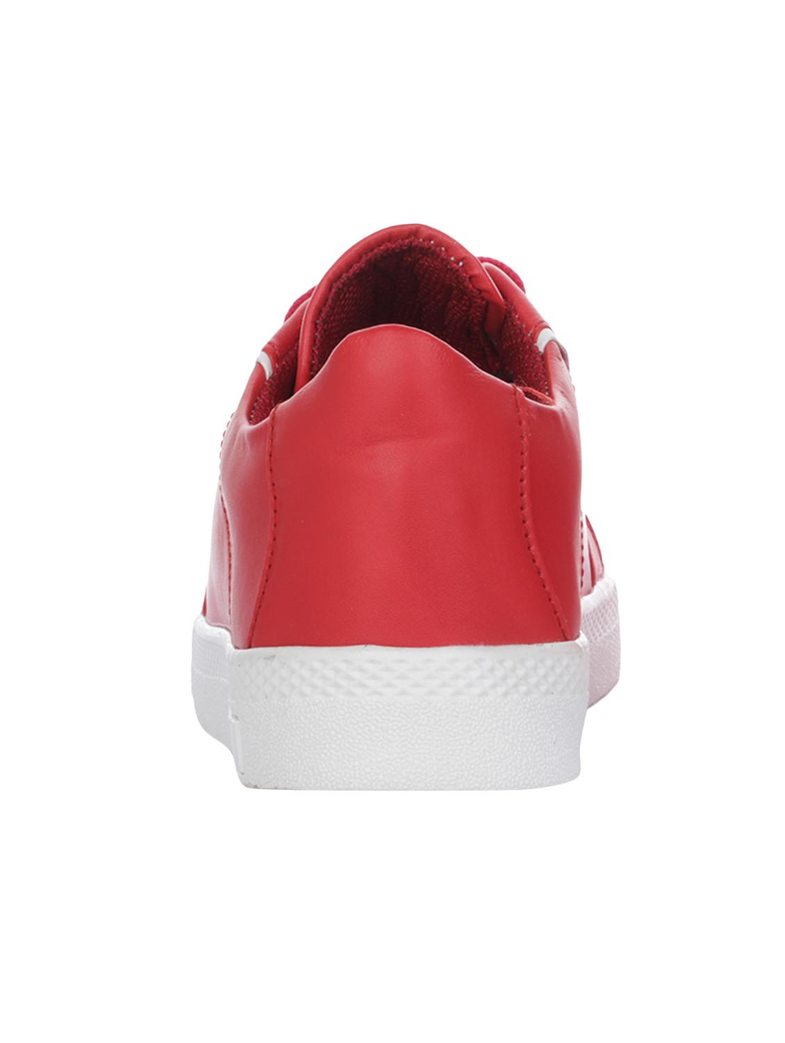 red synthetic laceup sneakers - 16973766 - Standard Image - 2