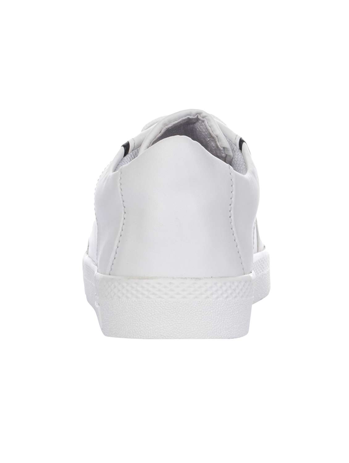 white synthetic laceup sneakers - 16973768 - Standard Image - 2