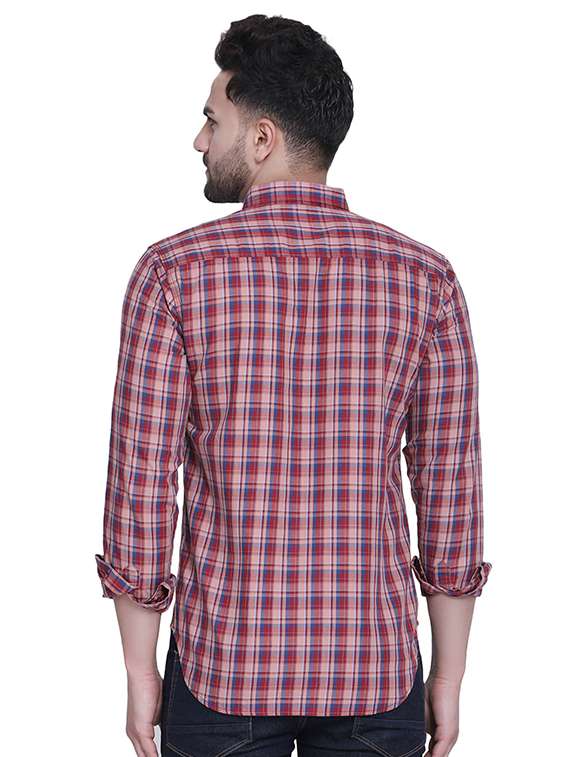 mens checks casual shirt - 16979328 - Standard Image - 2